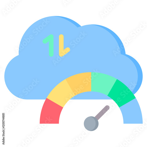 Bandwidth Flat Icon