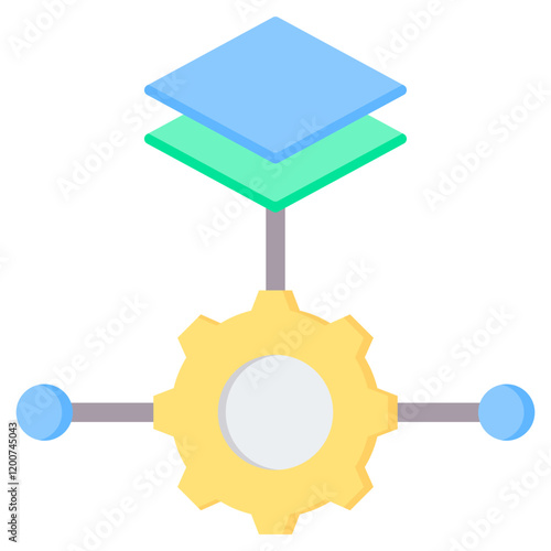 Platform As A Service Flat Icon