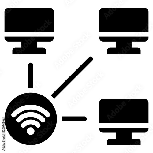 Network Glyph Icon