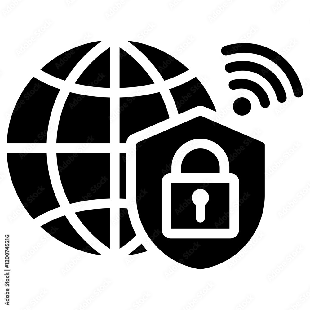 Vpn Glyph Icon