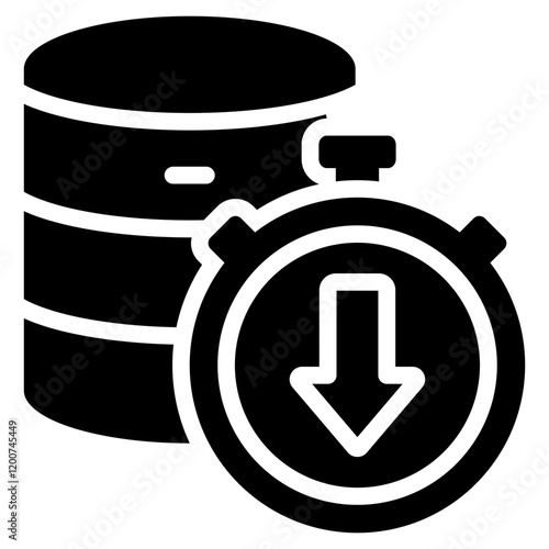 Downtime Glyph Icon