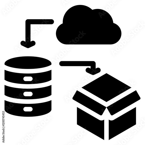 Containerization Glyph Icon
