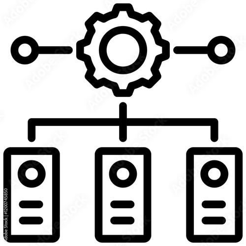 Hypervisor Outline Icon