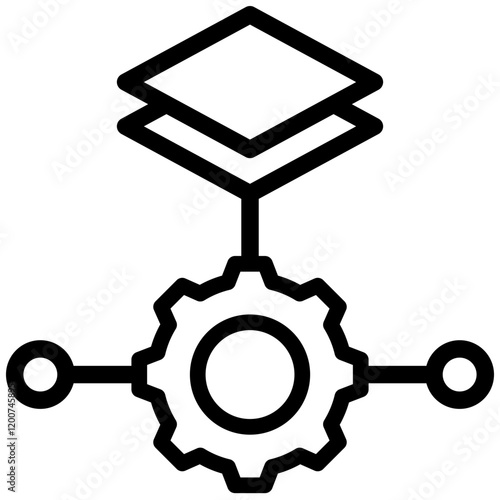 Platform As A Service Outline Icon