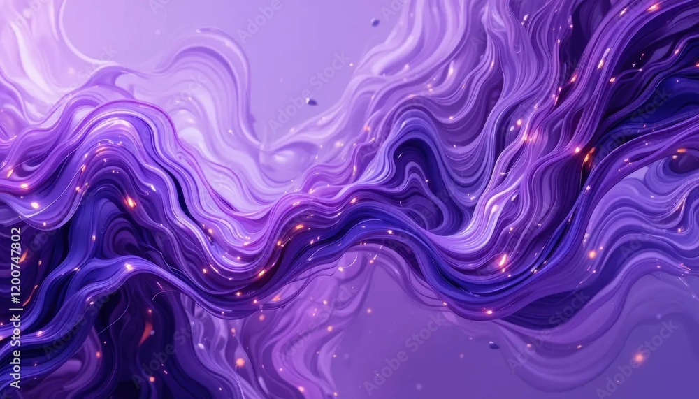 Abstract Purple Waves: A Digital Masterpiece Abstract Purple Waves: A Digital Masterpiece