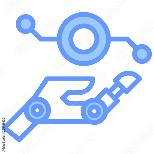 Robotic Revolution Blue Icon
