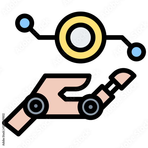 Robotic Revolution Outline Color Icon