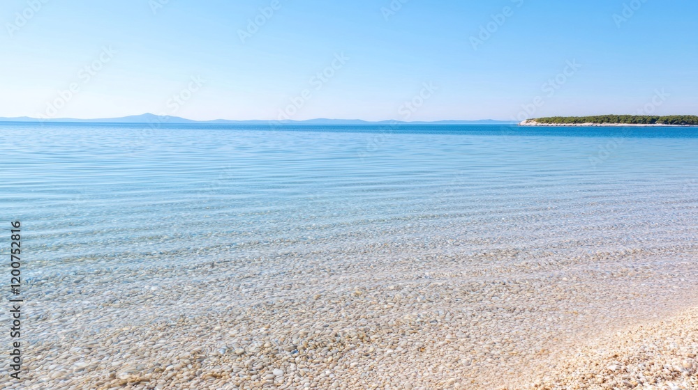Fototapeta premium Calm sea and sandy beach