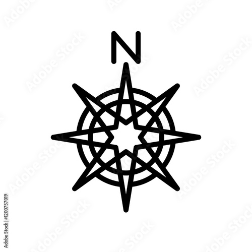 Compass icon design template