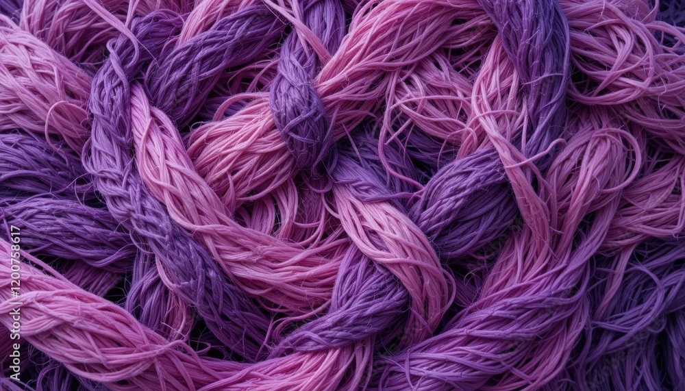 Intricate Purple and Pink Threads: A Textured Tapestry Intricate Purple and Pink Threads: A Textured Tapestry