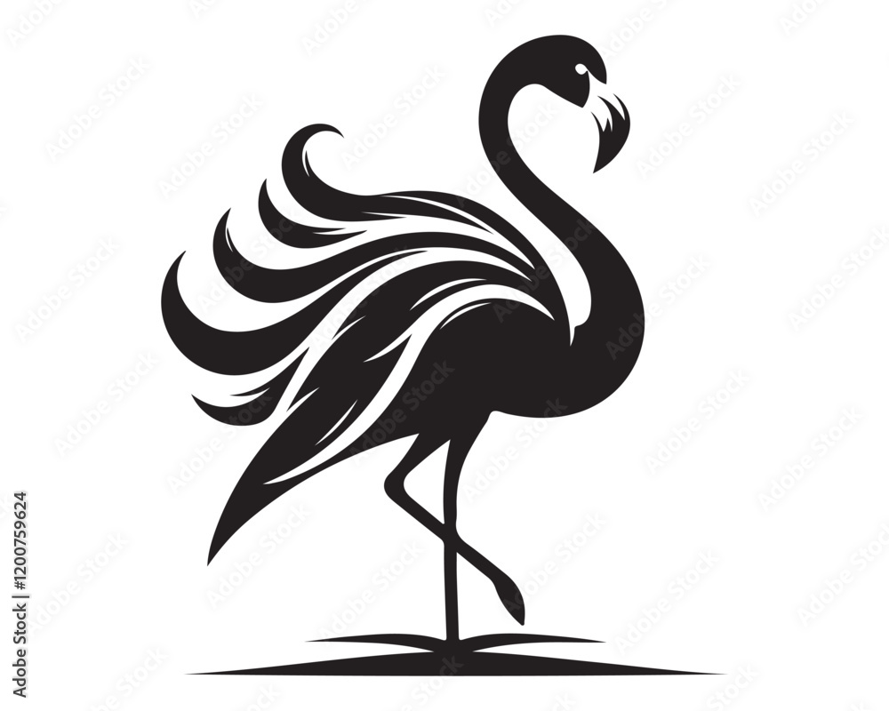 Naklejka premium Flamingo 8.eps