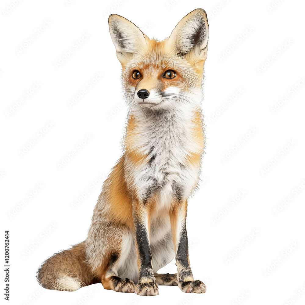 Wildlife encounter fox in a natural habitat wildlife photography forest setting close-up view nature concept Wildlife encounter fox in a natural habitat wildlife photography forest setting close-up view nature concept