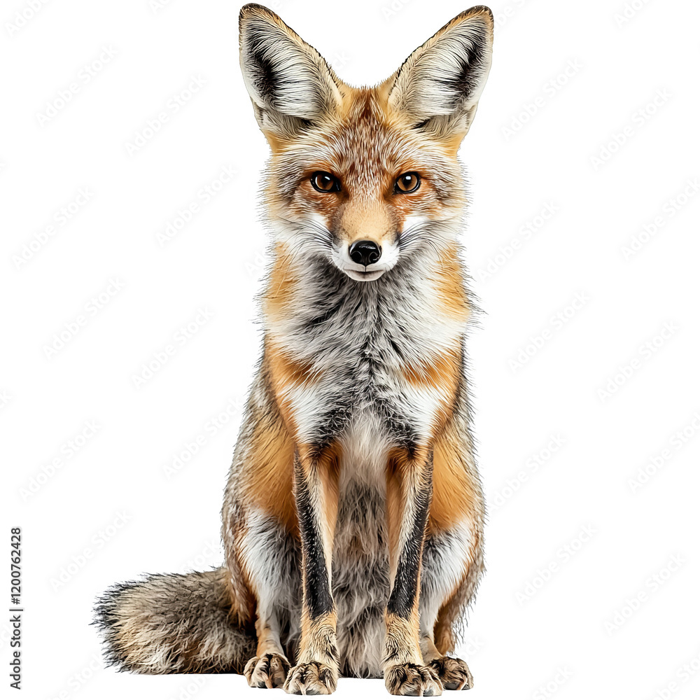 Fototapeta premium Wildlife encounter red fox in nature wildlife photography outdoor environment close-up viewpoint captivating concept