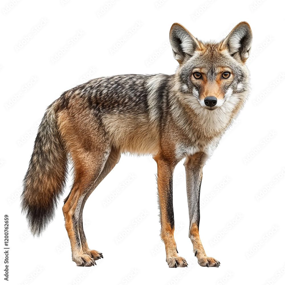 Obraz premium Wildlife observation coyote in natural habitat wildlife photography outdoor setting close-up view nature's beauty