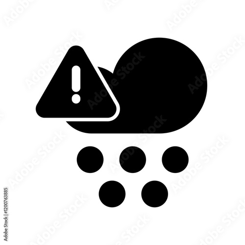 Hail icon design template