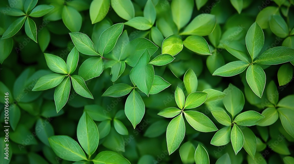 Lush Green Leaves in a Vibrant Summer Garden Landscape Lush Green Leaves in a Vibrant Summer Garden Landscape