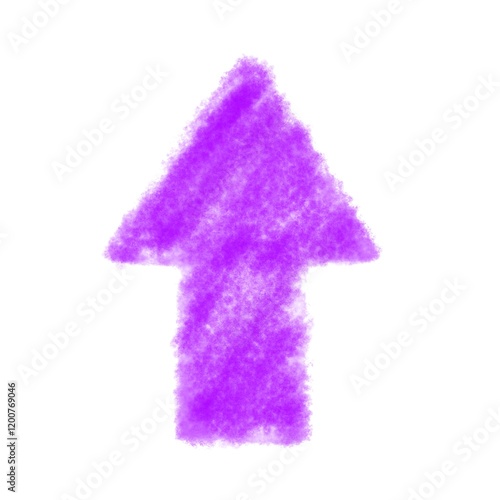 Wallpaper Mural 紫クレヨンの矢印のかわいいイラスト Torontodigital.ca