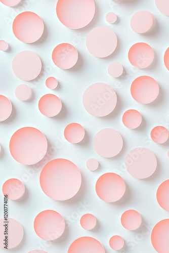 Wallpaper Mural Pink Circle Pattern Torontodigital.ca