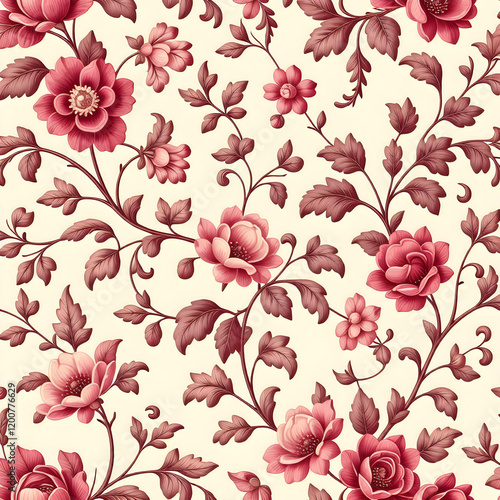 seamless pattern with flowers