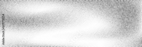 Grunge halftone gradient background. Retro pixelated bitmap backdrop. Faded dotted gritty noise texture. Black and white rasterized sand grain wallpaper. Vector aged anime or manga comic overlay