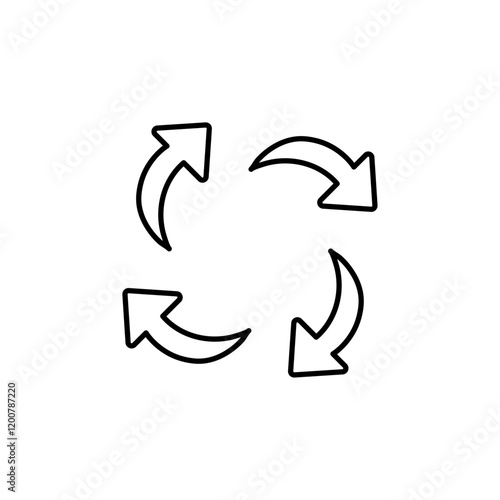 Free Download Arrows icon Flat isolated outline sign - GFXLoad