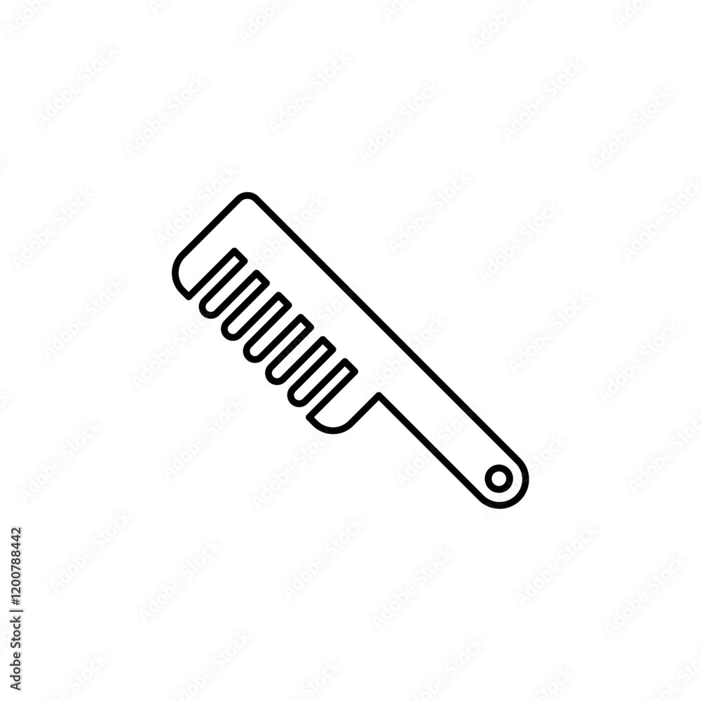 Comb icon Flat isolated outline sign Comb icon Flat isolated outline sign