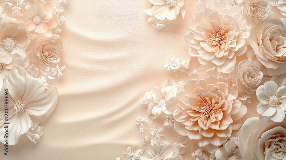 Elegant Floral Wedding Invitation Template with Beautiful Design Elegant Floral Wedding Invitation Template with Beautiful Design
