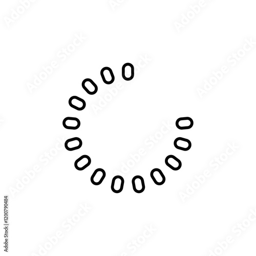 Loading icon Flat isolated outline sign