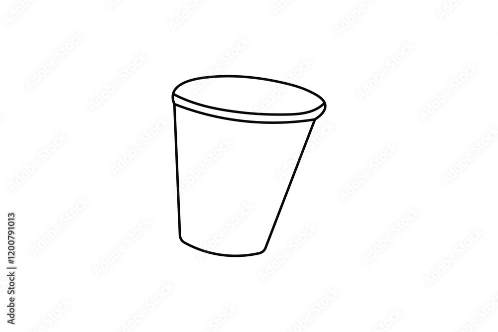 Continuous online drawing of Coffee Cup single line art outline vector Continuous online drawing of Coffee Cup single line art outline vector