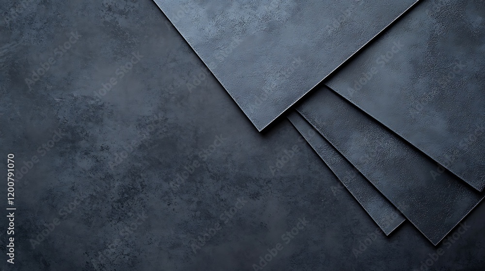 Dark Grey Textured Background With Overlapping Sheets Dark Grey Textured Background With Overlapping Sheets