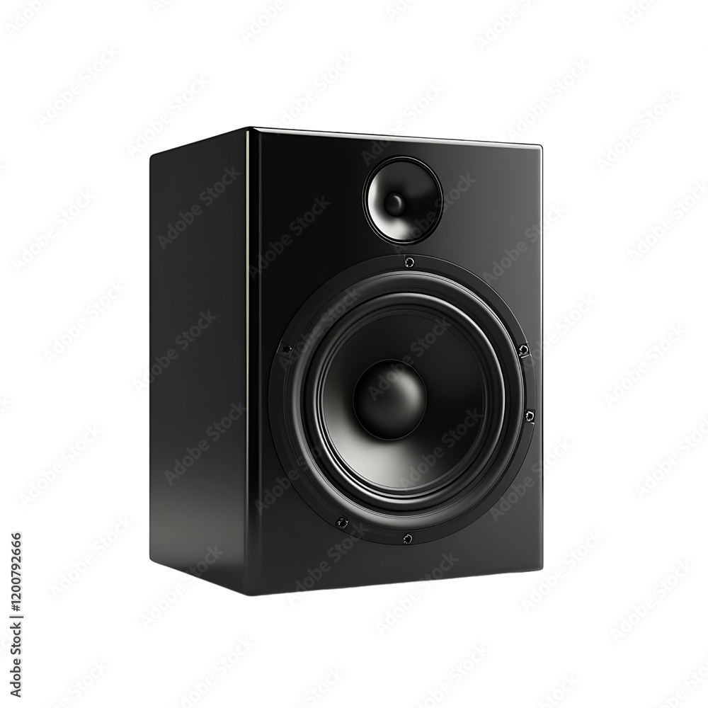 speaker Advertisement isolated on white background full depth of field speaker Advertisement isolated on white background full depth of field