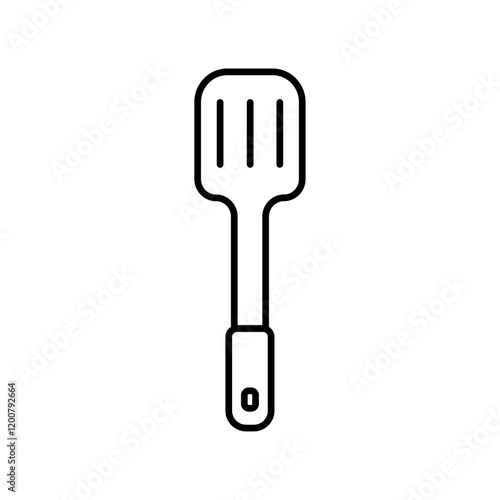 Spatula icon Flat isolated outline sign