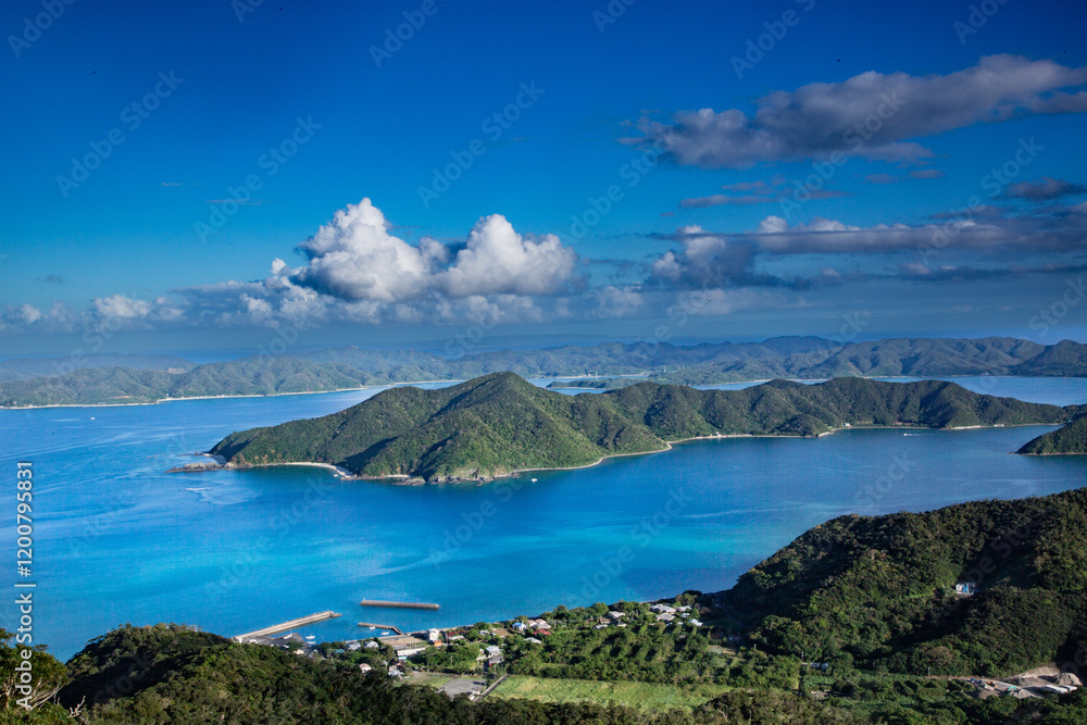 奄美大島自然観察の森から見る龍郷湾 奄美大島自然観察の森から見る龍郷湾