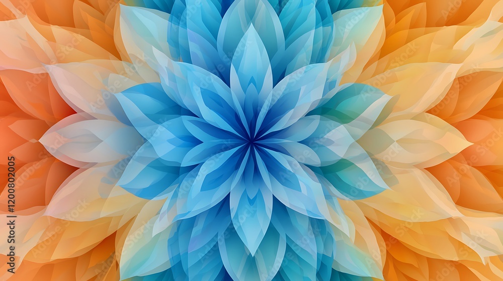 Abstract Backdrop with Symmetrical Radial Patterns Reminiscent of Kaleidoscope Visuals Abstract Backdrop with Symmetrical Radial Patterns Reminiscent of Kaleidoscope Visuals