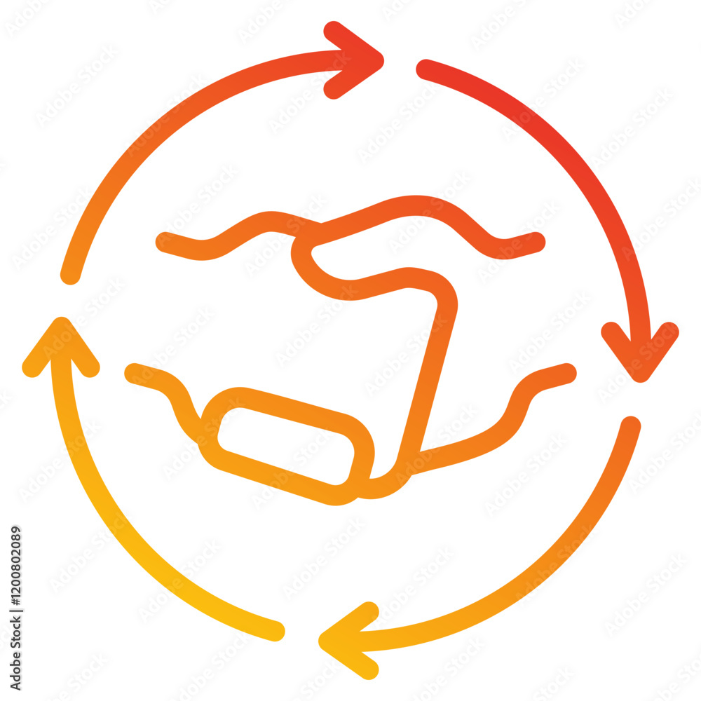 Naklejka premium Synergy Icon 