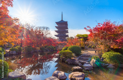 Photography The most beautiful viewpoint of Toji(To-ji) is a popular tourist destination in Kyoto, Japan
