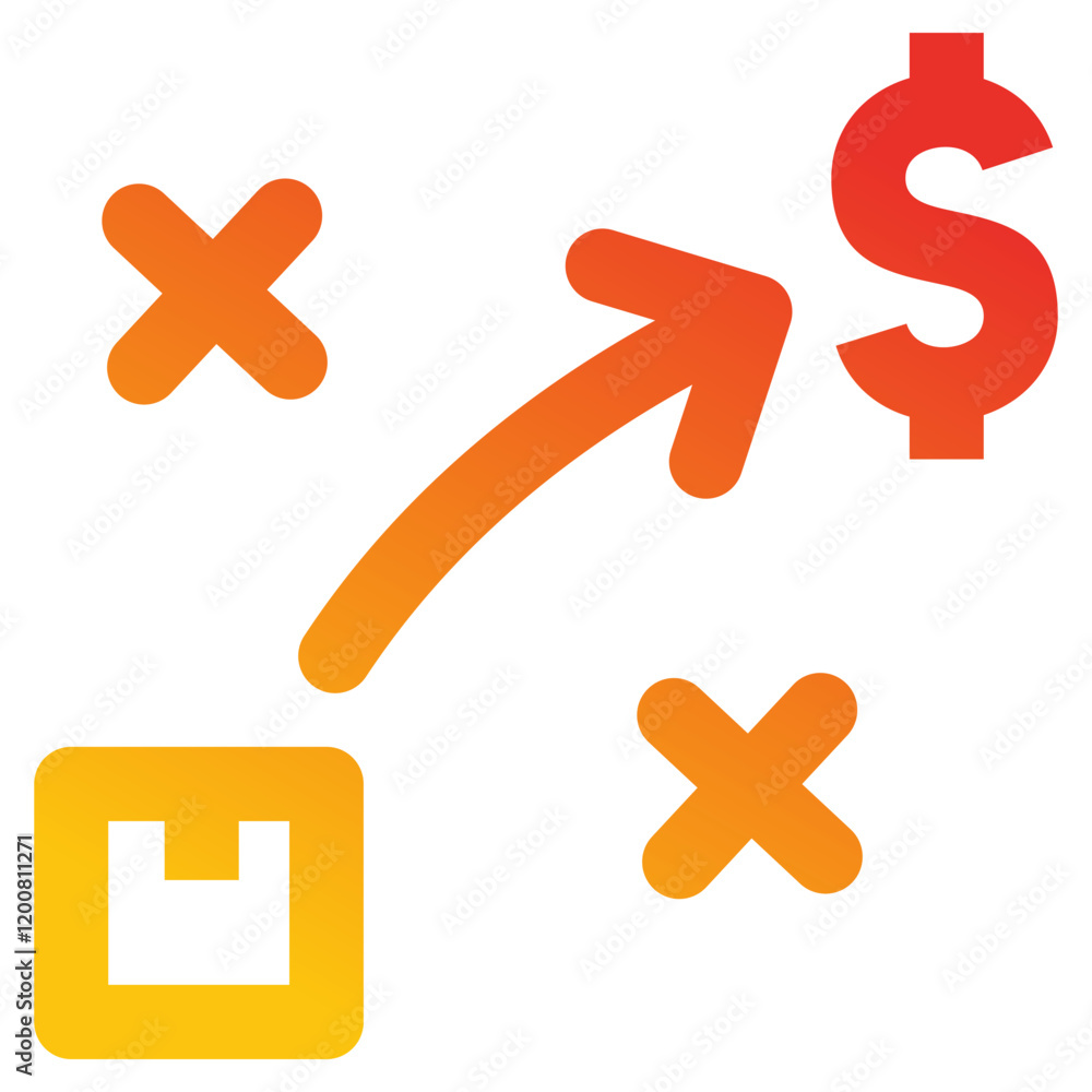 Fototapeta premium Business Strategy Icon