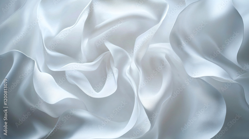 Obraz premium White Silk Drape