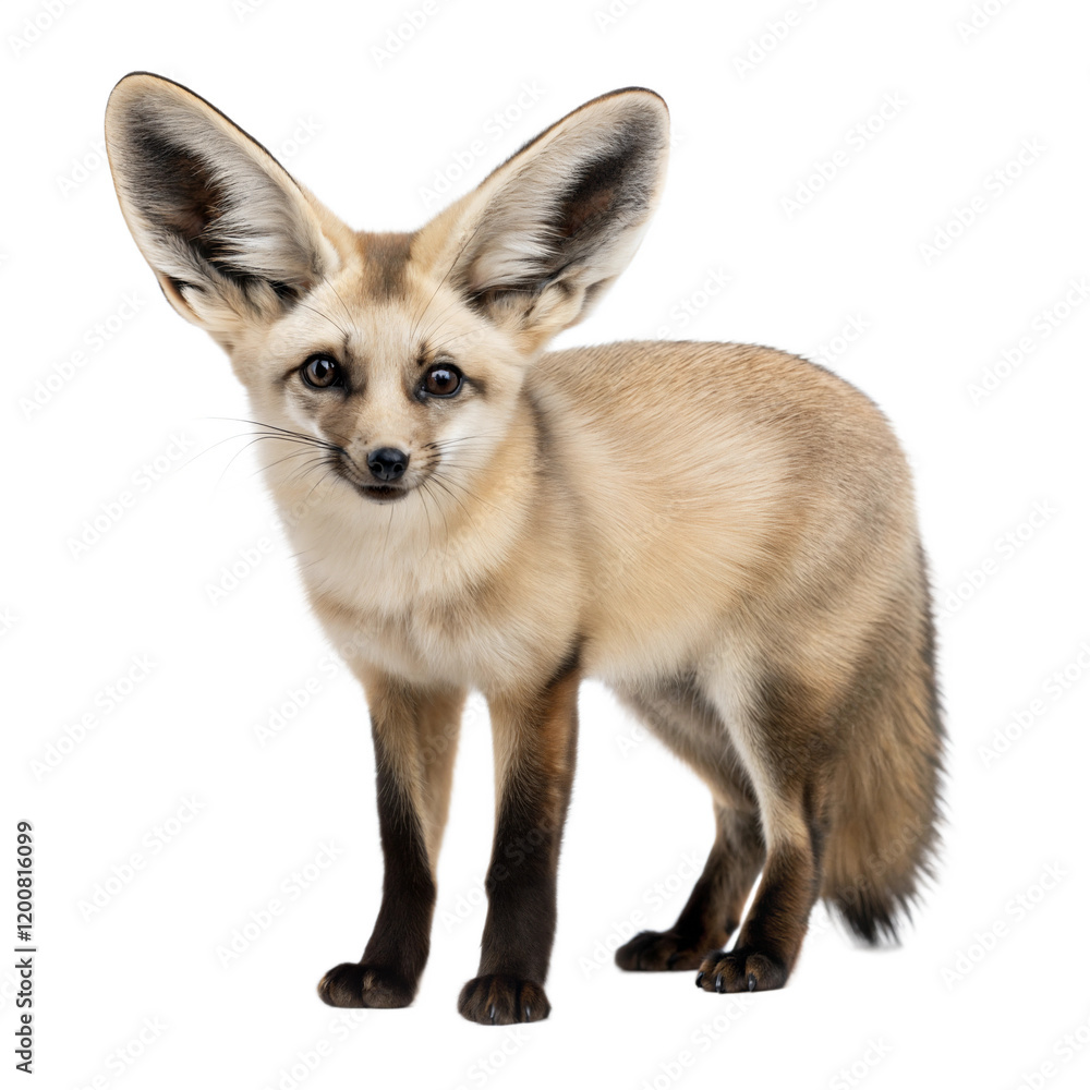 Obraz premium Bat Eared Fox AI Generated Image