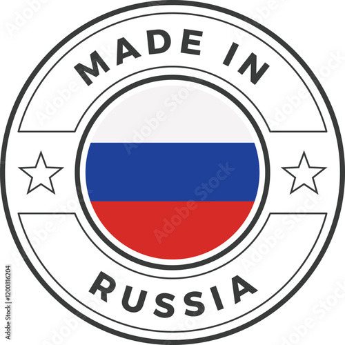 Free Download Made in Russia Icon Vector Stamp Illustration - GFXLoad