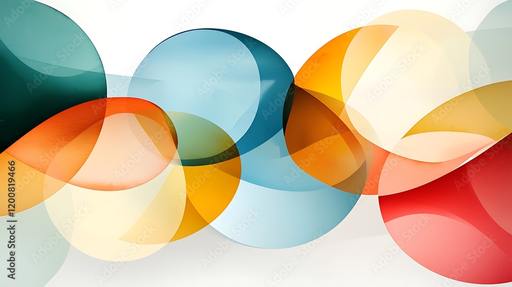 Abstract Background Highlighting Overlapping Transparent Shapes Creating a Layered Effect Abstract Background Highlighting Overlapping Transparent Shapes Creating a Layered Effect