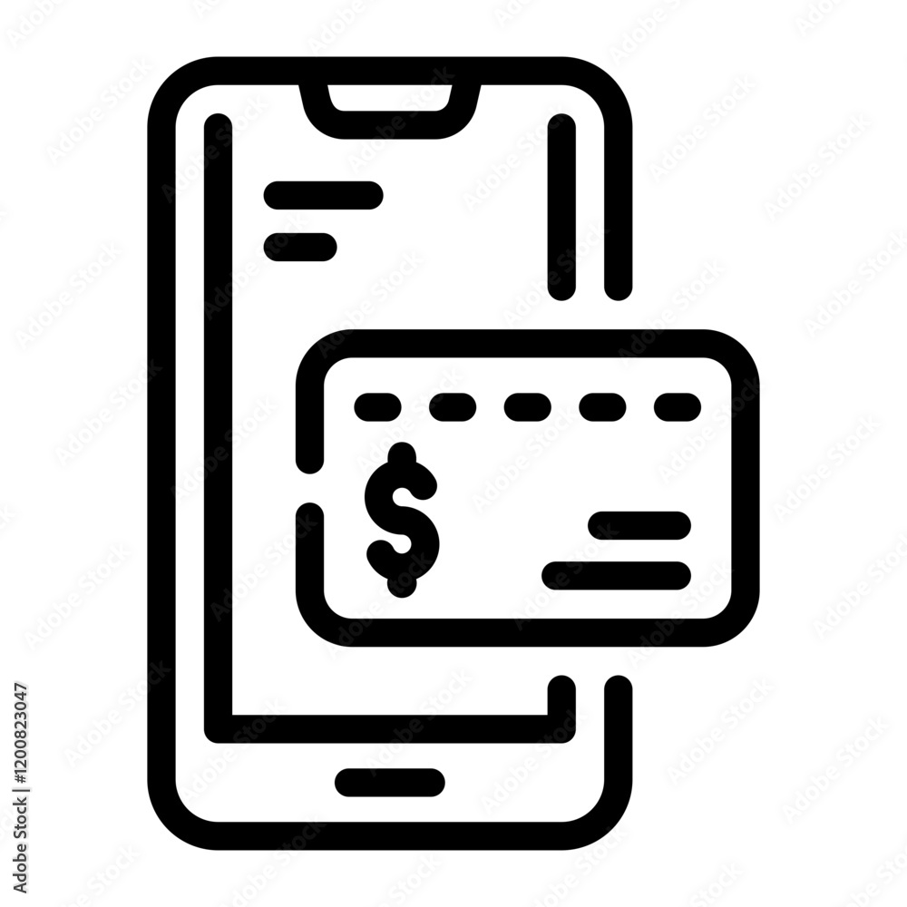 online payment Line Icon online payment Line Icon