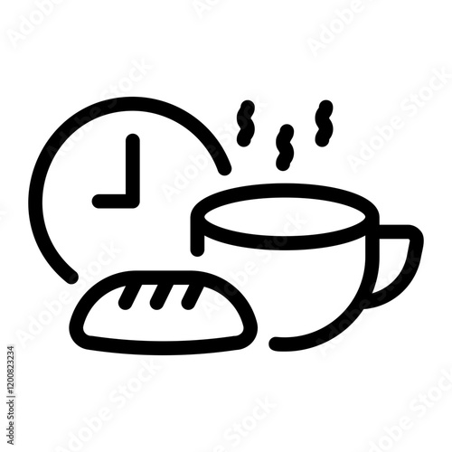 coffe breaks Line Icon