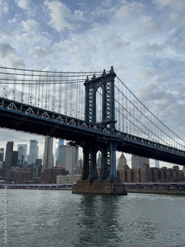 Obraz premium Manhattan city bridge