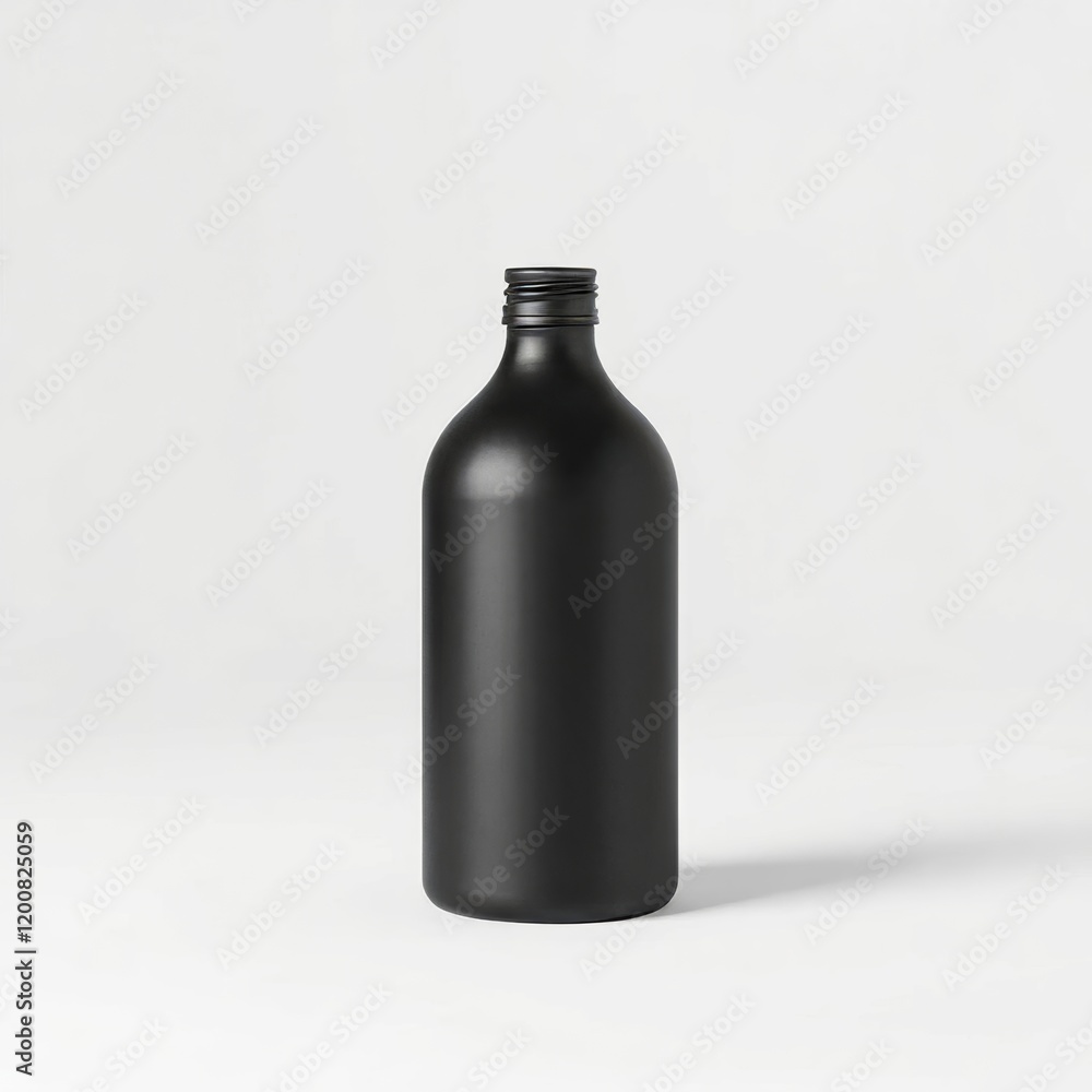 bottle of wine on white background. mock-up black bottle on white background bottle of wine on white background. mock-up black bottle on white background