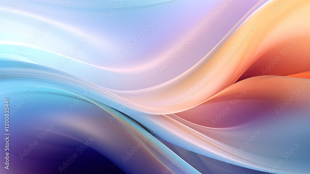 Obraz premium Abstract Colorful Flowing Waves Background Design