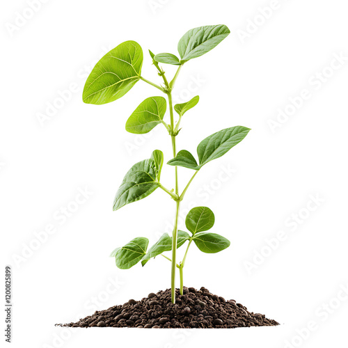 soybean Advertisement isolated on white background full depth of field 