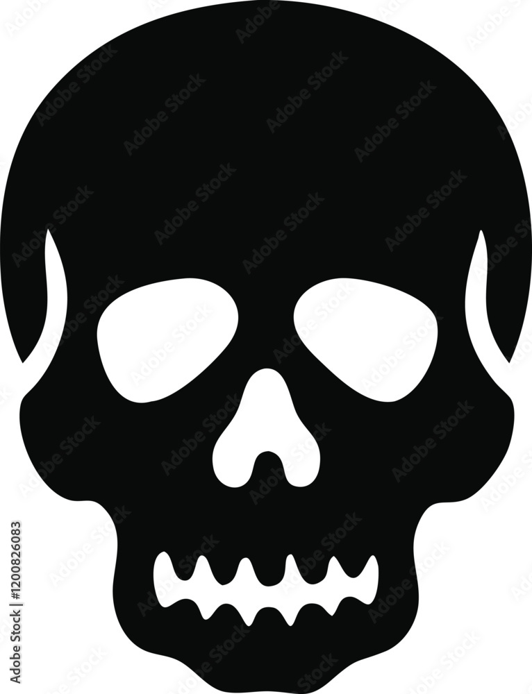Black Skull Icon Vector: Perfect for Danger and Horror Designs
Black Skull Icon Vector: Perfect for Danger and Horror Designs