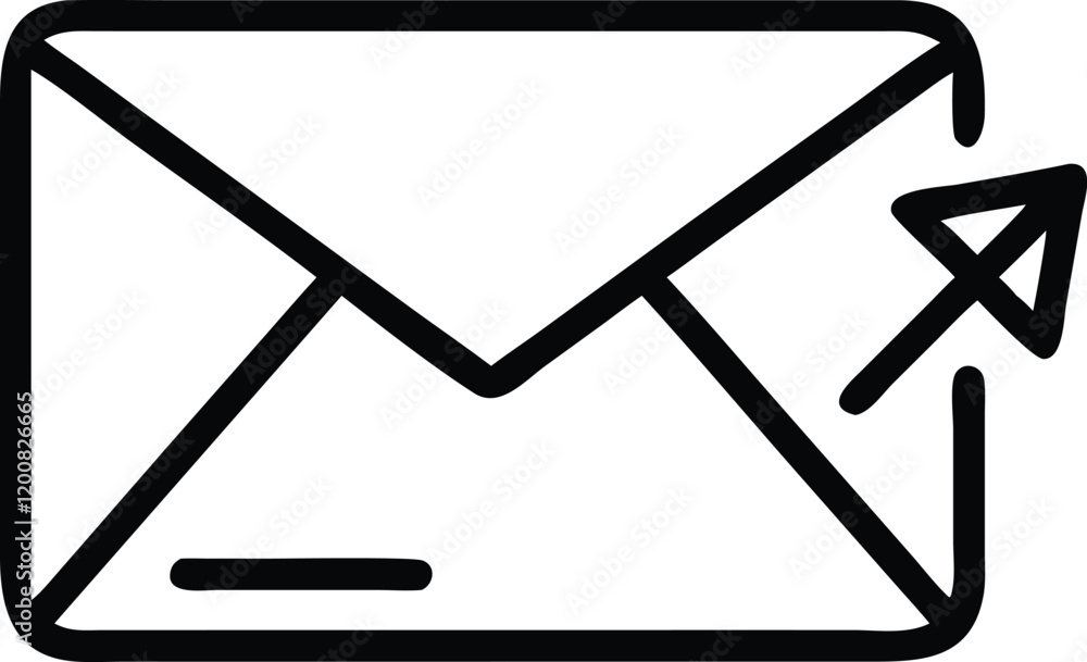 Envelope with Arrow Vector: Perfect for Email and Messaging Designs
Envelope with Arrow Vector: Perfect for Email and Messaging Designs