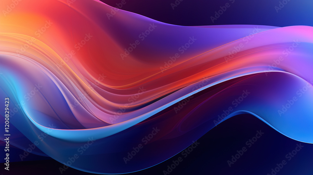 Fototapeta premium Abstract Colorful Wave Design
